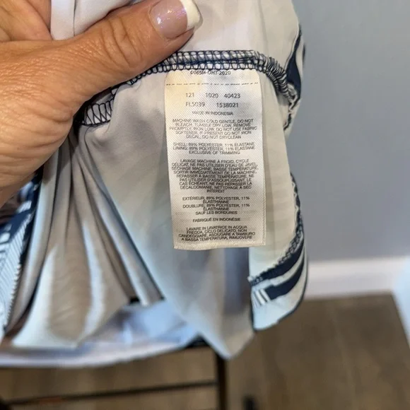 Columbia Blue and White Summer Tank Dress - Picture 3 of 5